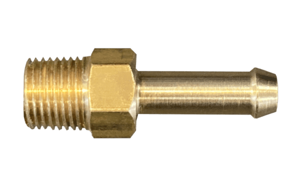 Malpassi Schlauch-Verbinder 6mm auf 1/8" NPT (1 Stück) Messing