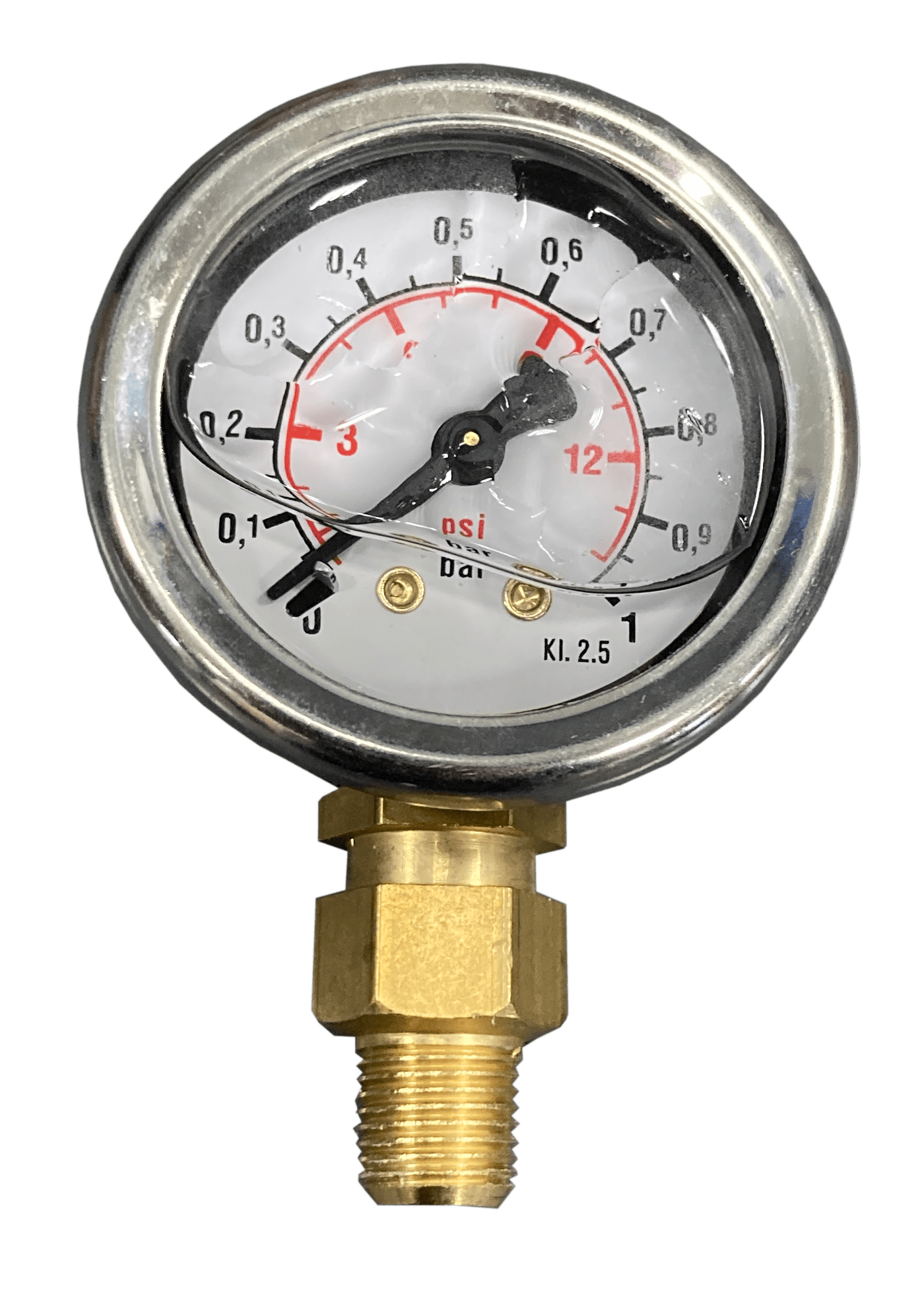 Manometer analog 0-1bar / 0-14psi Anschluss 1/8 NPT - HARDI Automotive