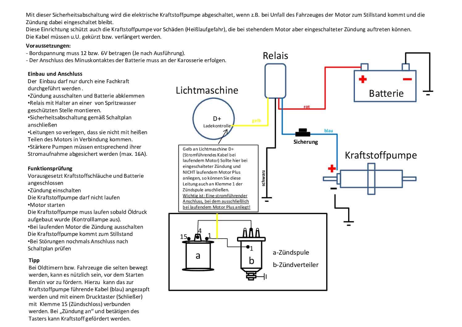 Sicherheitsab-schaltung ES für 12Volt - HARDI Automotive