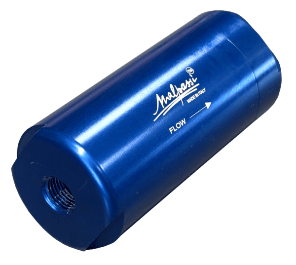Malpassi Kraftstofffilter 1/8" NPT Anschlüsse blau